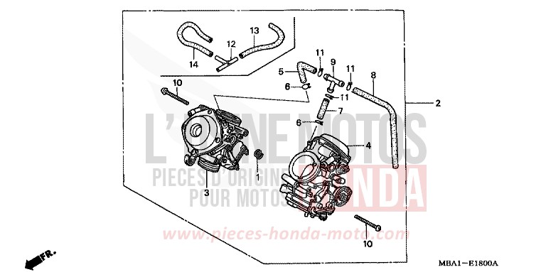 CARBURATEUR (ENS.) von Shadow Aero NOIR (NH1X) von 2001